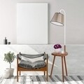 Luin Állólámpa asztallal, 8273-3, E27, 60 W, fém/fa/textil