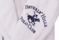 Beverly Hills Polo Club Unisex fürdőköpeny, 100% pamut, S/M, White/Dark Blue