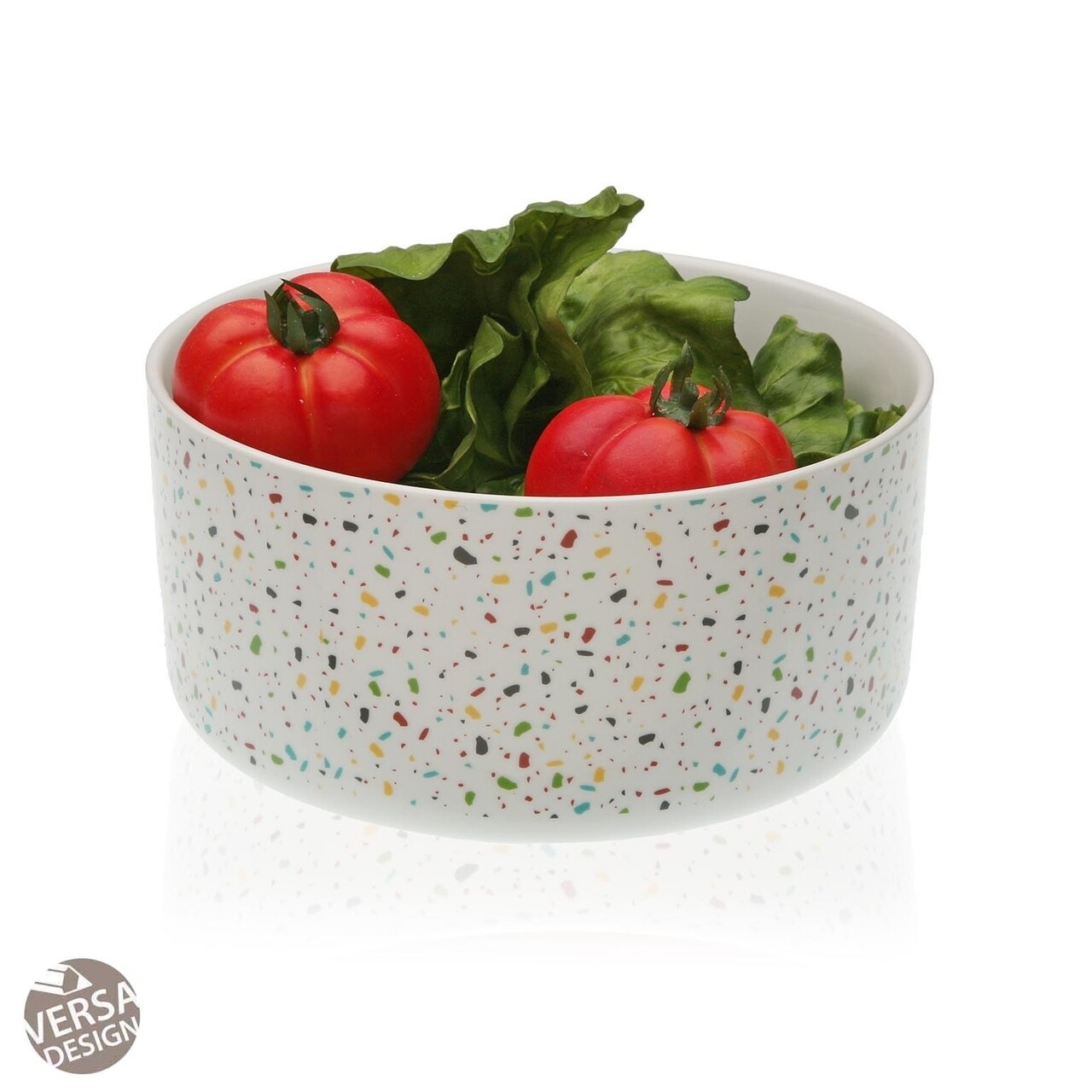 Vivid Terrazzo salátástál, Versa, Ø22,2 x 11 cm, 540 ml, porcelán