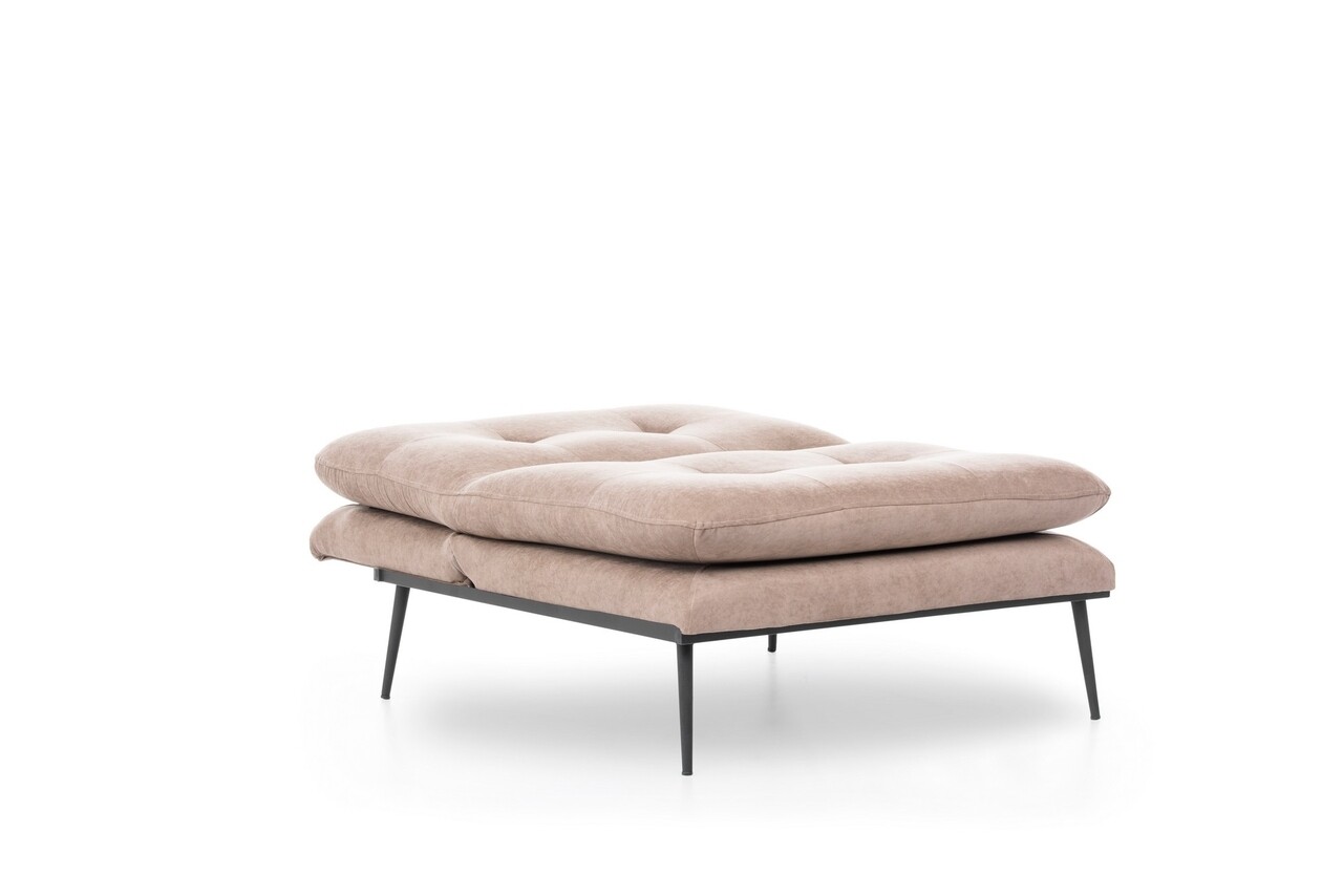 Martin Solo Kihúzható Fotel, Futon,130x90 Cm, Fém, Világosbarna