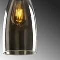 Opviq Csillár, Smoked - 040, E27, 60 W, fém/üveg