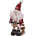 Santa holding gift bag Dekoráció 25x26x64 cm, polisztirol, többszínű