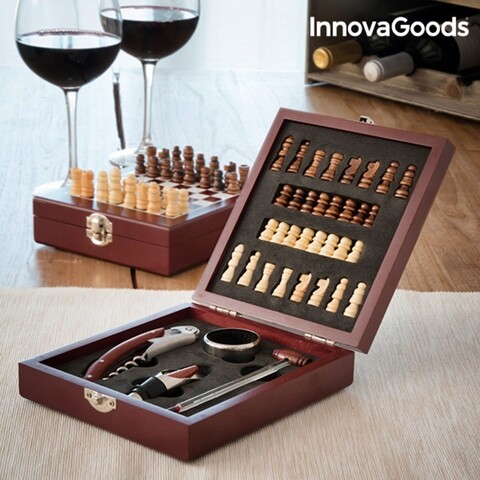 InnovaGoods 37 darabos Kiegészítő bornak és sakh készlet