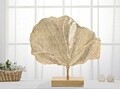 Leaf Dísz, Mauro Ferretti, 55x10x56 cm, vas, aranyszín