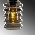 Opviq Csillár, Smoked - 020, E27, 60 W, fém/üveg