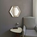 Oglinda decorativa A405, Neostill, 52 x 60 cm, argintiu