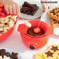 Yupot InnovaGoods Csokoládé és zselé fondü gép 2 az 1ben, 40W, Ø32 x 9 cm