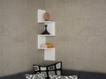 Corner Fali polc, Furny Home, 25x25x105.4 cm, fehér