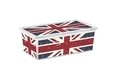 Tároló doboz fedéllel, KIS C-Box Union Jack M, 18 L, műanyag