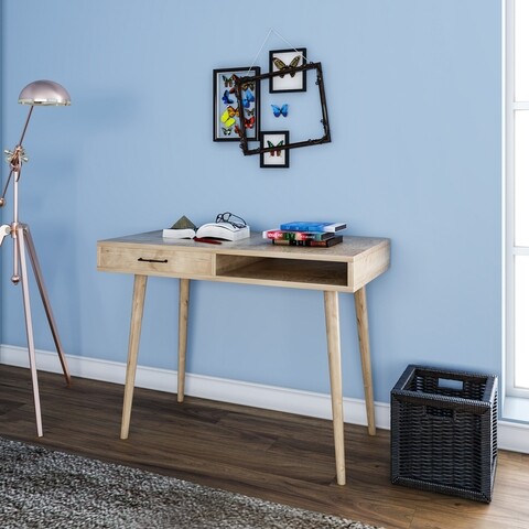 Carmen Íróasztal, Kalune Design, 105x55x79 cm, bézs