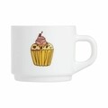 Luminarc Csésze, Gourmandise Cupcake, 220 ml, üveg, színes