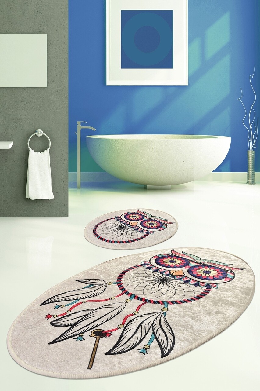 Dream 2 db Fürdőszobai szőnyeg, Chilai, 50x60 cm/60x100 cm, színes