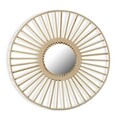 Tanya dekoratív tükör, Versa, 50 cm, bambusz / rattan, natúr