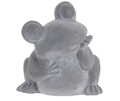Frog Virágcserép, 19,5x17,5x20,5 cm, cement, szürke