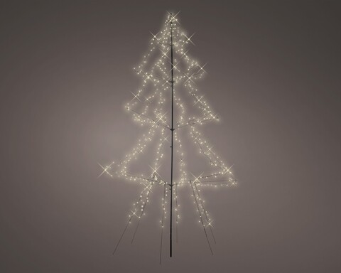 Világító dekoráció 8 funkcióval Fa, Lumineo, H300 cm, 600 LED, meleg fény