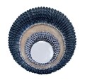 Decoratiune de perete cu oglinda Zulu, Bizzotto, Ø 33.5 cm, polirasina/sticla