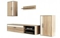 Nappali bútor Oslo V, Bedora, 1 x polc, 1 x komód, 1 x szekrény, 1 x függesztett szekrény