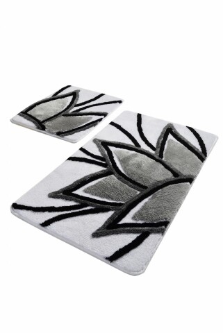 Set 2 covorase de baie, Chilai, Lotus - Grey