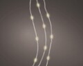 Mikro LED szerelés, karácsonyi fények, 195 cm, 40 LED, meleg fény