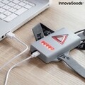 Safelt InnovaGoods Sport hám LED fényekkel , USB, szürke/fekete