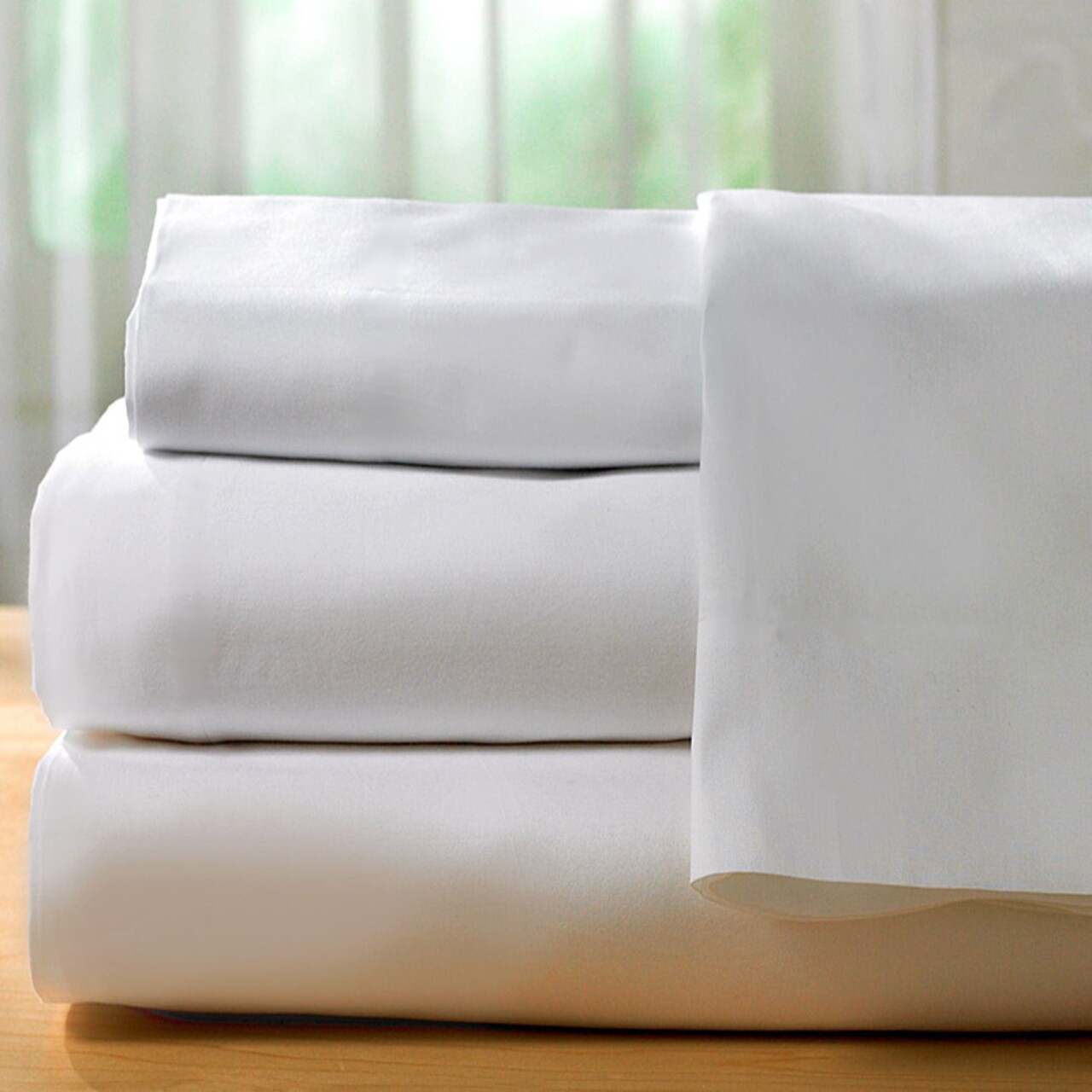 Boutique Percale Kétszemélyes ágynemű,  4 Db, Pamut Keverék, TC 200, 130 Gr / Nm, Fehér