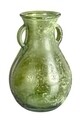 Váza, Arleen, Bizzotto, 16x24 cm, újrahasznosított üveg, sötétzöld