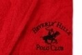 Uniszex fürdőköpeny, Beverly Hills Polo Club, 100% pamut, S/M, piros