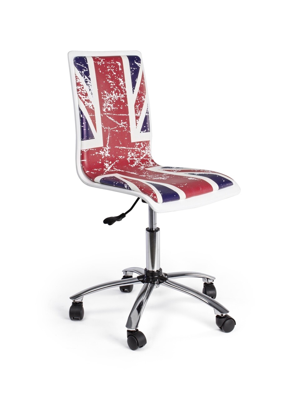 Young British Irodai szék, Bizzotto, öko-bőr, színes