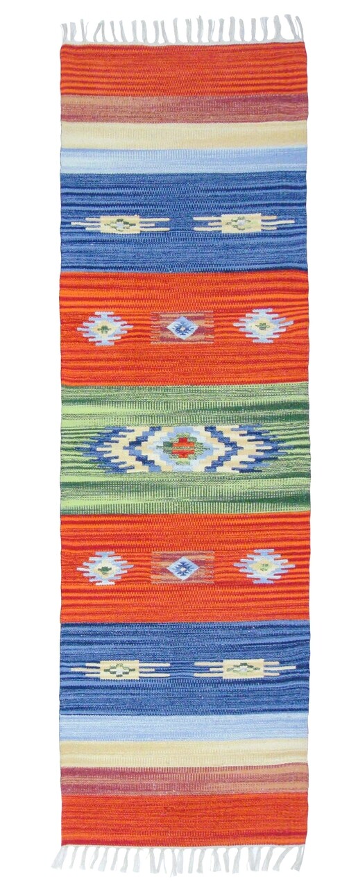 Kilim Szőnyeg, Country 58, Baketo, 100% Pamut, Kézzel Megmunkált, 60x200 Cm