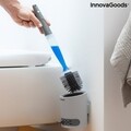 WC kefe szappanadagolóval, Bruilet InnovaGoods, öntapadós fali tartó, 10x45 cm