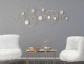 Mauro Ferretti Fali dekoráció, Light Mirror, 118.5 x 2.5 x 47 cm, fier, aranyszín