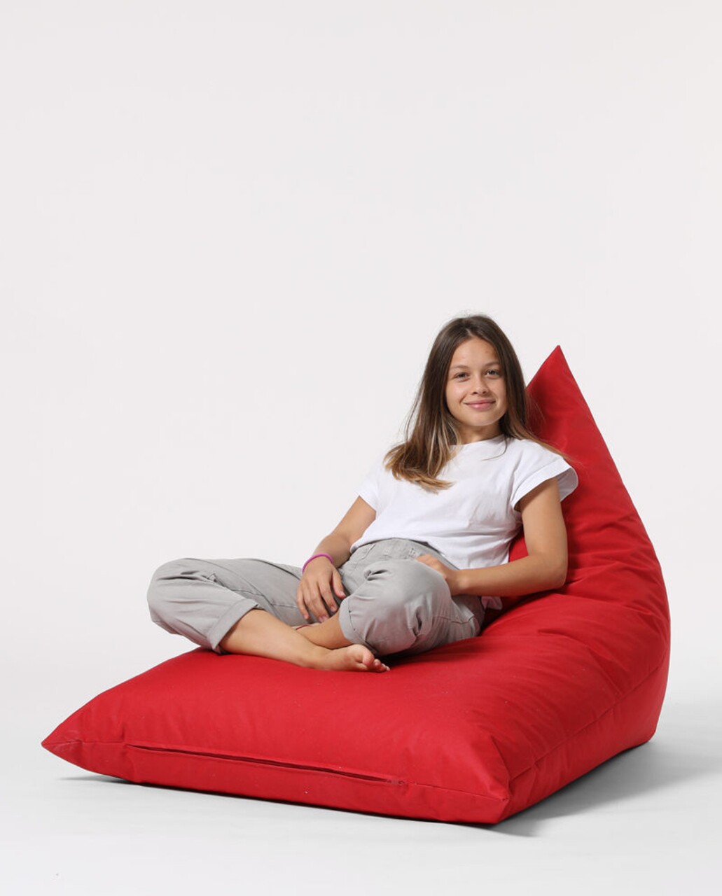 Bean Bag Ferndale Babzsák, Pyramid Bed, 145 Cm, Vízhatlan Poliészter, Piros