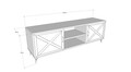 Venus TV Komód, Kalune Design, 160x40x56 cm, barna