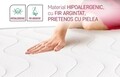Saltea Ortopedica Argento Memory 160×200 cm, 7 zone, memory foam, H 19 cm, anatomica, husa hipoalergenica