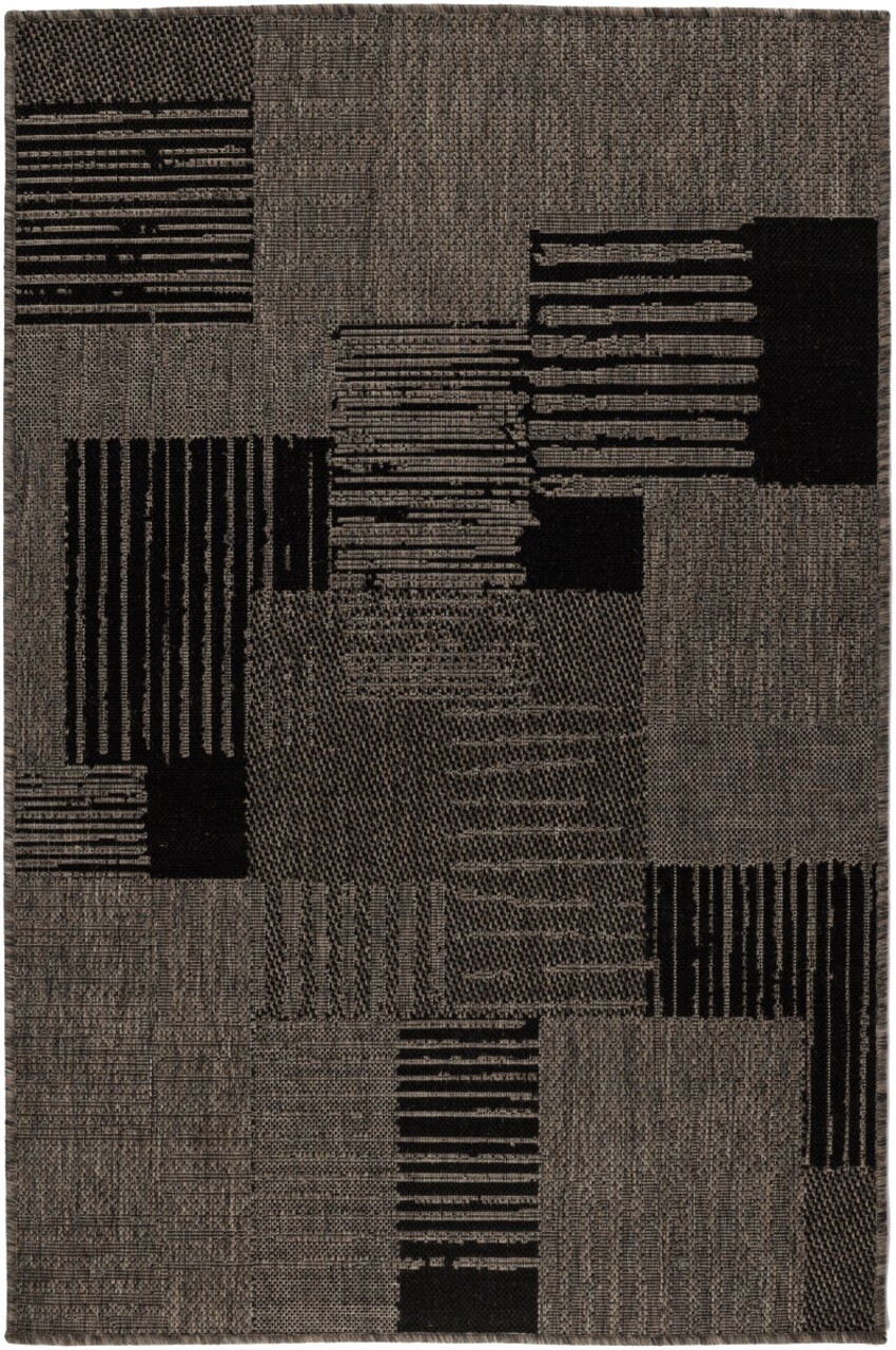 Batna Lines szőnyeg, Decorino, 160x230 cm, polipropilén, szürke