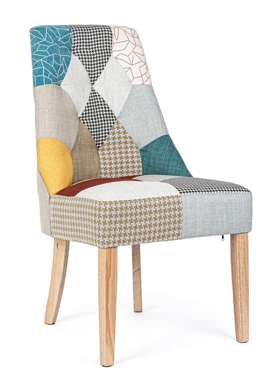 Galatea szék, bizzotto, fa/poliészter, 51x62x93 cm, színes