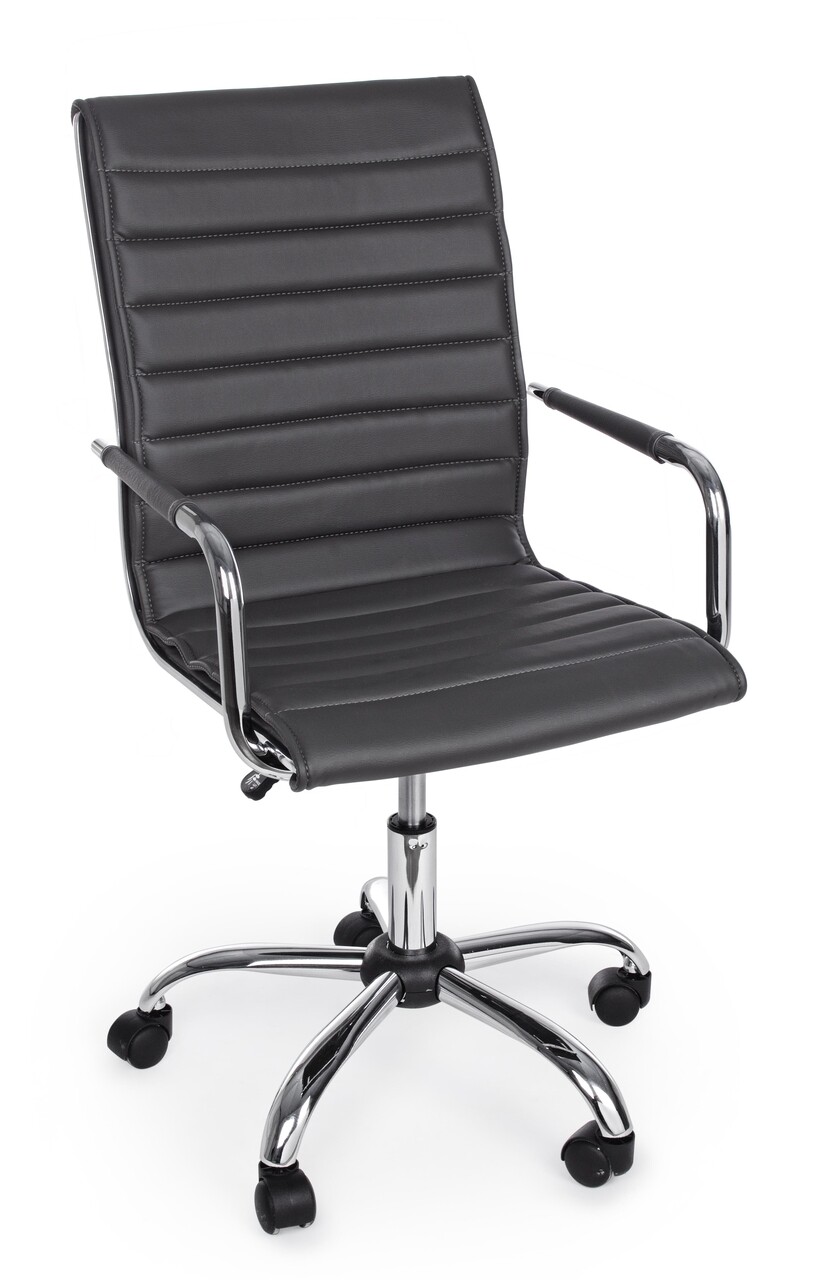 Perth Irodai szék, Bizzotto, piele ecologica, sötétszürke