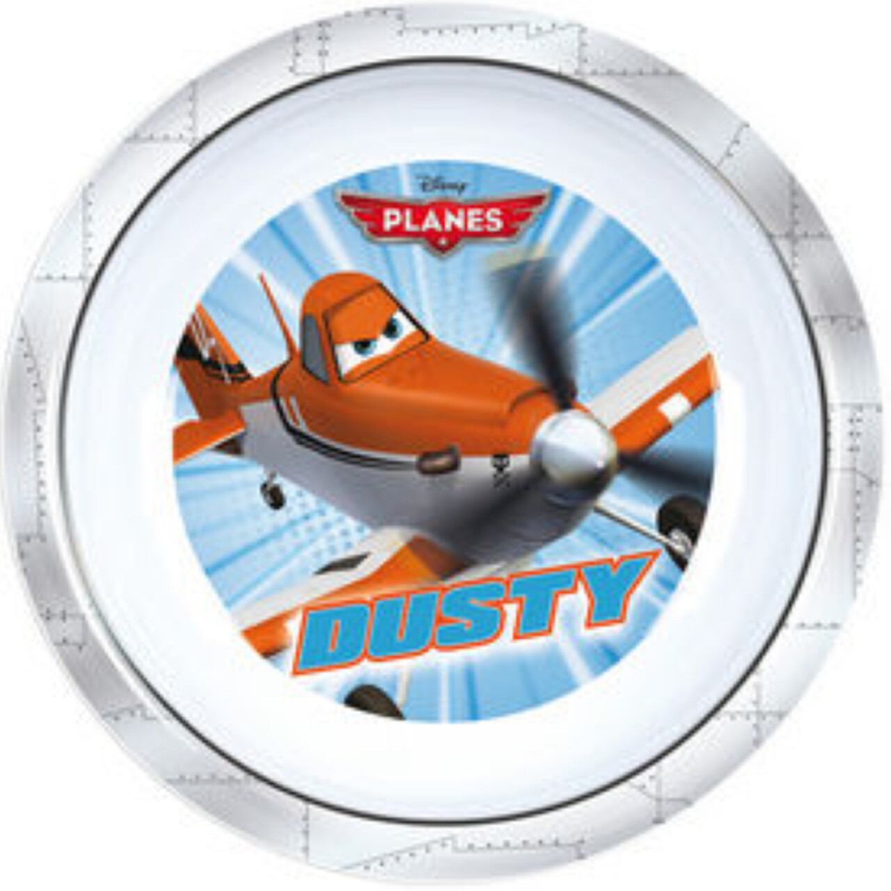 Planes stretch lemez, Disney, 19,5 cm, melamin, szürke