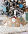 Merry Christmas Fenyőfa tartó huzat, 40/60x25 cm, poliészter