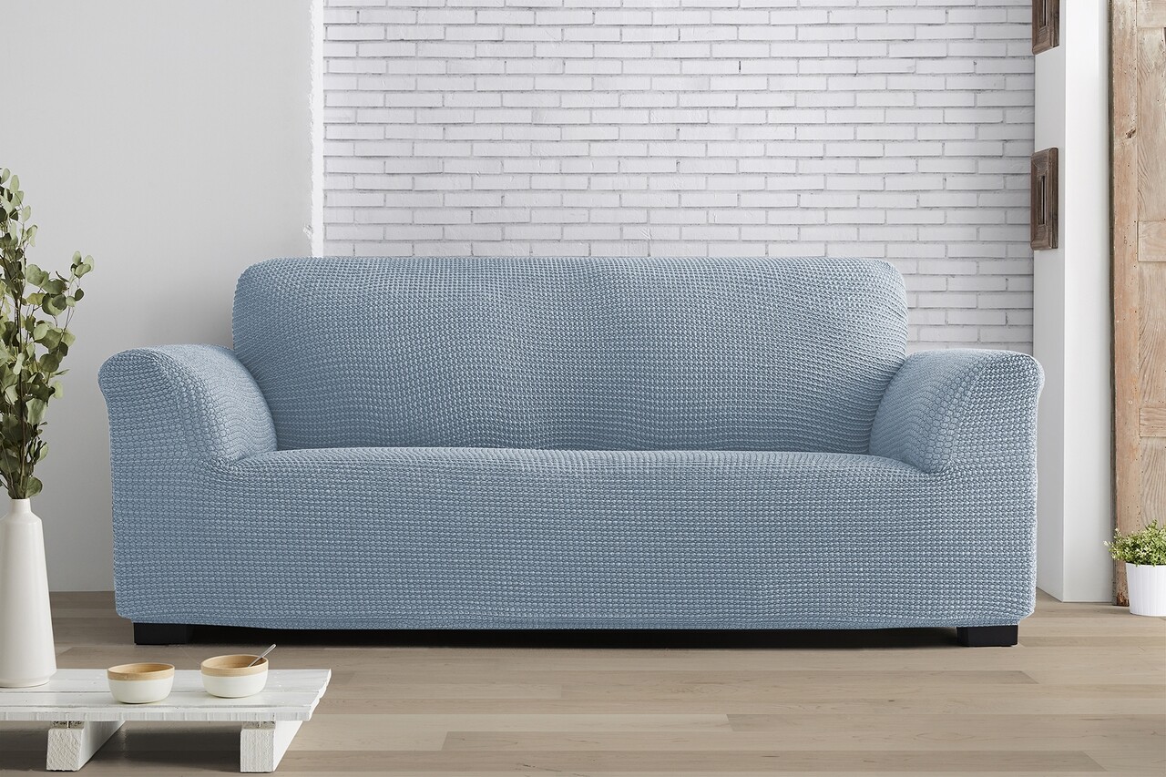Kanapé elasztikus huzata, Belmarti, Milos, 3 ülés, kék