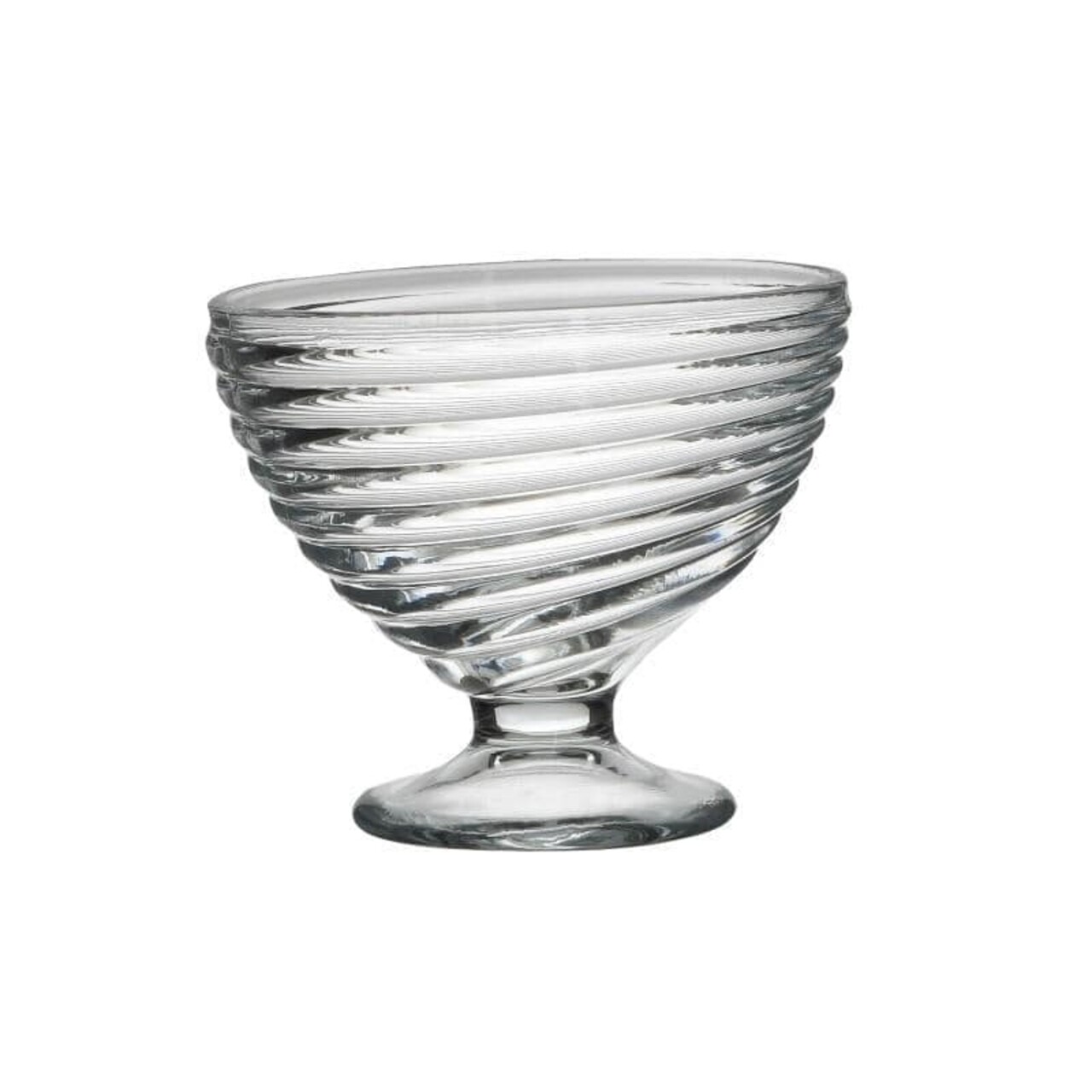 3 db átlátszó desszertes pohár készlet, InArt, Ø10x8,5 cm, üveg