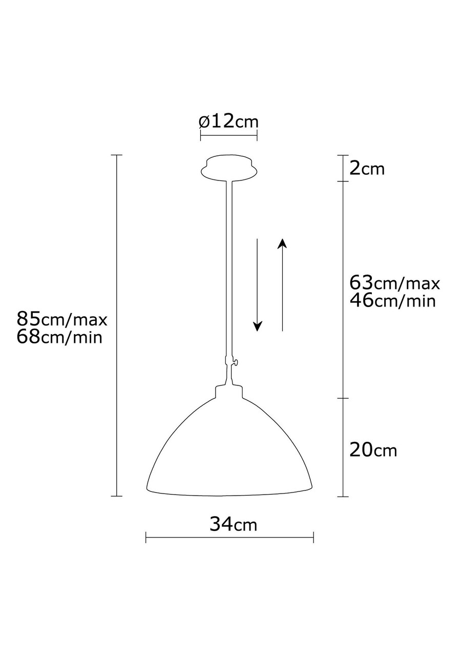 Bergama Csillár N-143, Noor, 34 X 85 Cm, 1 X E27, 100 W, Arany