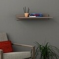 Raft pentru perete Duz, Decortie, 60x22x10 cm, cafeniu