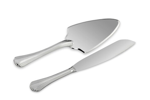 Hermann Bauer spatula és tortakés készlet, ezüst