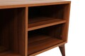 Zisino Walnut TV Komód, Kalune Design, 100x35x54 cm, barna