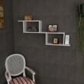 Wooden Art Fali Polc, Selene White, 101.4x45x14.5 cm