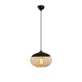 Lustra Camini MR - 867, Opviq, 25 x 113 cm, 1 x E27, 100W, negru/honey