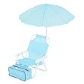 Kids Beach Gyerek Szék napernyővel és hűtőládával, L.37 l.28 H.45, kék
