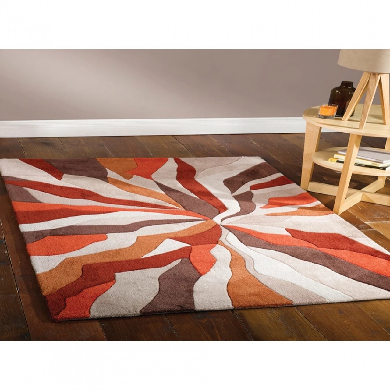 Splinter narancssárga szőnyeg, 120 x 170 cm - Flair Rugs