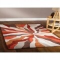 Szőnyeg Infinite Splinter Orange, Flair Szőnyegek, 120 x 170 cm, 100% poliészter, narancs / bézs